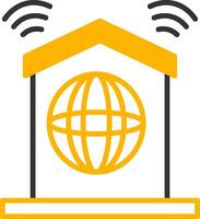 Reliable High Speed Internet Connection Line Two Color vector