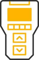 Handheld OBD II Scanner Line Two Color vector