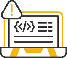 Segmentation Fault Error Line Two Color vector