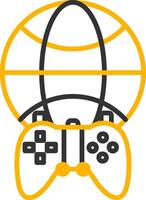 Narrative Game StoryGlyph Line Two Color vector