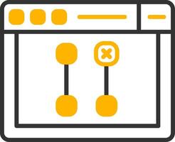 Git Pull from Remote Icon Line Two Color vector