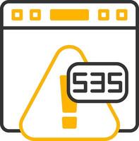 Error 535 Invalid SMTP Credentials Line Two Color vector