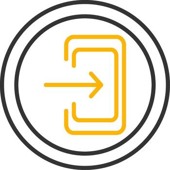 salida número autopista firmar línea dos color vector