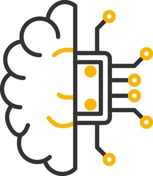 Programming Code Interface Line Two Color vector