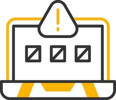 Port Unreachable Error Line Two Color vector