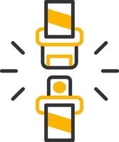 Seatbelt Usage Reminder Line Two Color vector