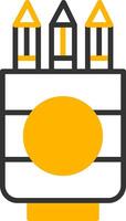 On Campus Supplies Store Line Two Color vector