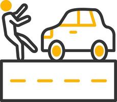 Post Accident Procedure Guide Line Two Color vector