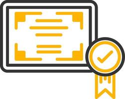 Industry Certified Skill Program Line Two Color vector