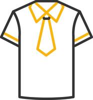 Standard School Uniform Line Two Color vector