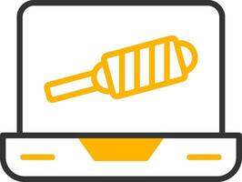 Code Linter Check Icon Line Two Color vector