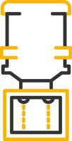 Water Cooler Dispenser Line Two Color vector