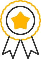 Official School Badge Line Two Color vector