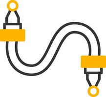 Interior Heater Core Line Two Color vector