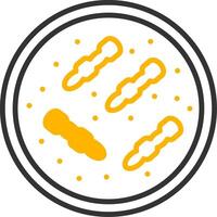 Aeromonas hydrophila Waterborne Infection Bacteria Line Two Color vector
