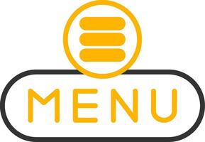 Expand Menu Button Line Two Color vector