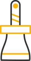 Flat Blade Scraper Line Two Color vector