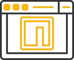 NPM Package Manager Icon Line Two Color vector
