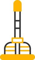 Heavy Duty Rubber Plunger Line Two Color vector