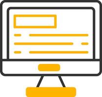 Responsive Design Layout Icon Line Two Color vector