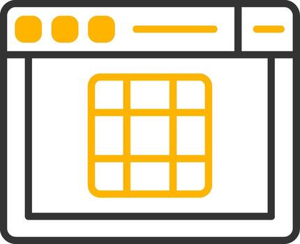 css cuadrícula diseño sistema línea dos color vector