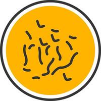 MycobacteriaMycobacterium fortuitum Environmental Mycobacteria Line Two Color vector