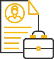 OnGlyph Work Portfolio Page Line Two Color vector