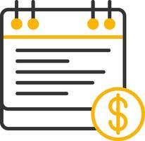 Automated Payroll Processing Tool Line Two Color vector