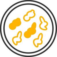 Tsukamurella Actinomycete Bacterium Line Two Color vector