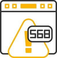 Error 568 Message Queue Overflow Line Two Color vector