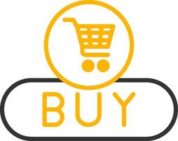 Buy Now Button Line Two Color vector