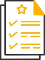 Interactive User Feedback Form Line Two Color vector