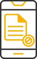 No Such File or Directory Error Line Two Color vector