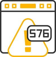 Error 576 Streaming Buffer Overflow Line Two Color vector