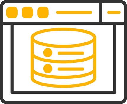 Web Caching Strategy Icon Line Two Color vector