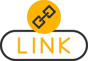 Add Link Button Line Two Color vector
