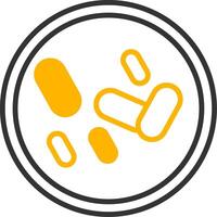 Aggregatibacter aphrophilus Oral Flora Member Line Two Color vector