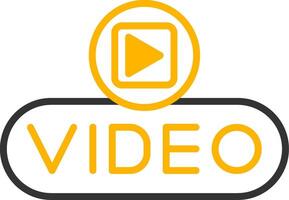 Insert Button Line Two Color vector
