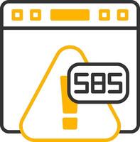 Error 585 CORS Policy Blocked Line Two Color vector