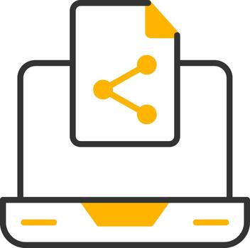 reaccionar contexto api icono línea dos color vector