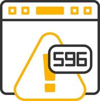 Error 596 Feature Flag Mismatch Line Two Color vector