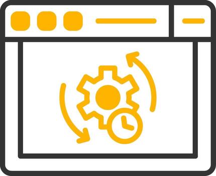 componente ciclo vital métodos línea dos color vector