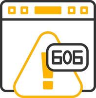 Error 606 Version Mismatch Detected Line Two Color vector