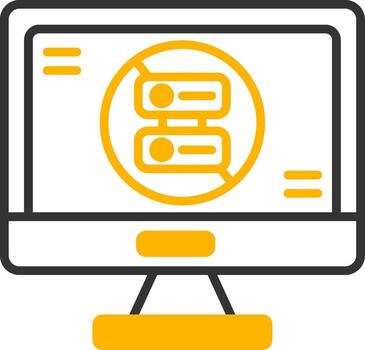 Serverless Function Icon Line Two Color vector