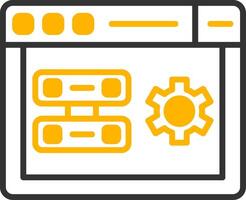 Server Side Rendering Process Line Two Color vector