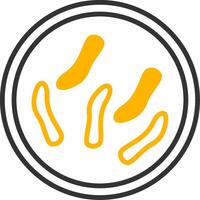 Bifidobacterium adolescentis Adolescent Gut Flora Line Two Color vector