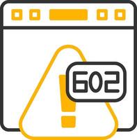 Error 602 Remote Sync Failure Line Two Color vector