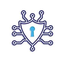 Automation icon. AI in Healthcare. brain and stethoscope. Depicts technology, future, artificial intelligence. Mixed design style vector