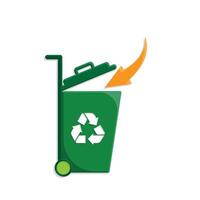 trash icon. throw away trash. recycling symbol. sustainability. reuse web icon, eco-friendly, used goods, green energy66 vector