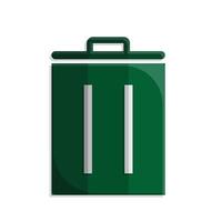 trash bin icon. recycling symbol. sustainability. reuse web icon, eco-friendly, used goods, green energy. simple 3d design style vector